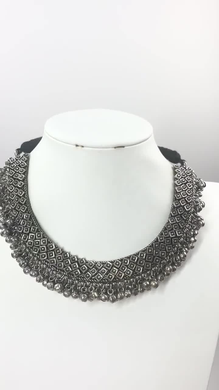 Oxidized on sale neck piece