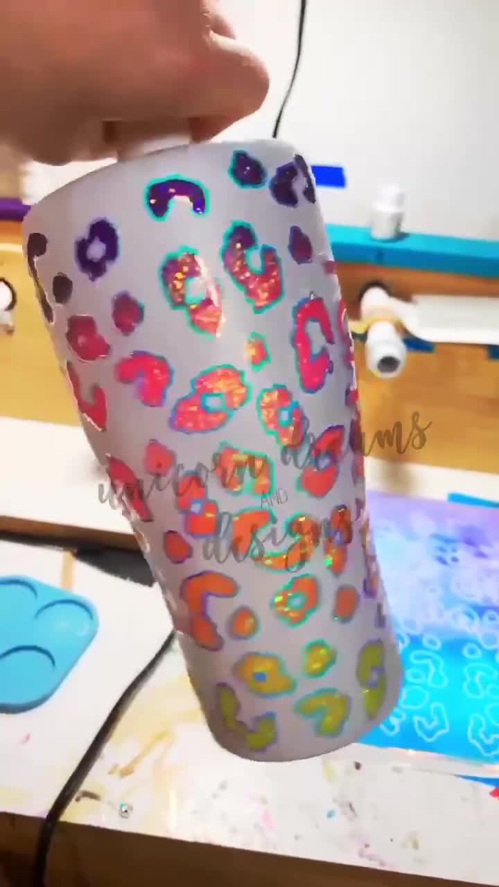 Rainbow Leopard 8oz Baby Bottle tumbler (2198610)