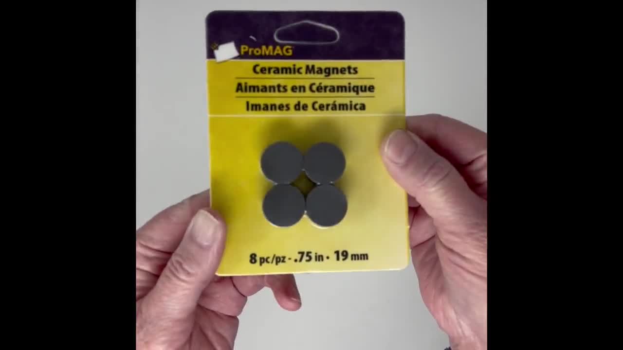 Promag Round Magnets-.75 50/PKG