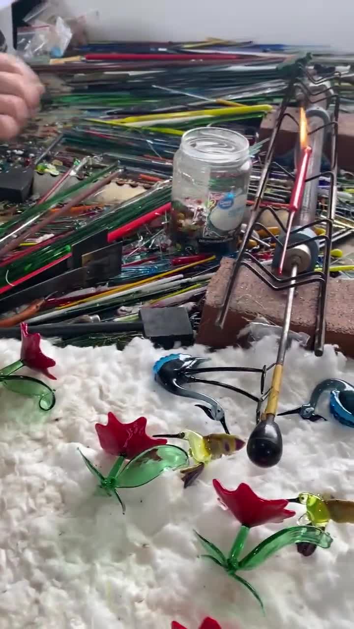 handmade glass mini ornaments