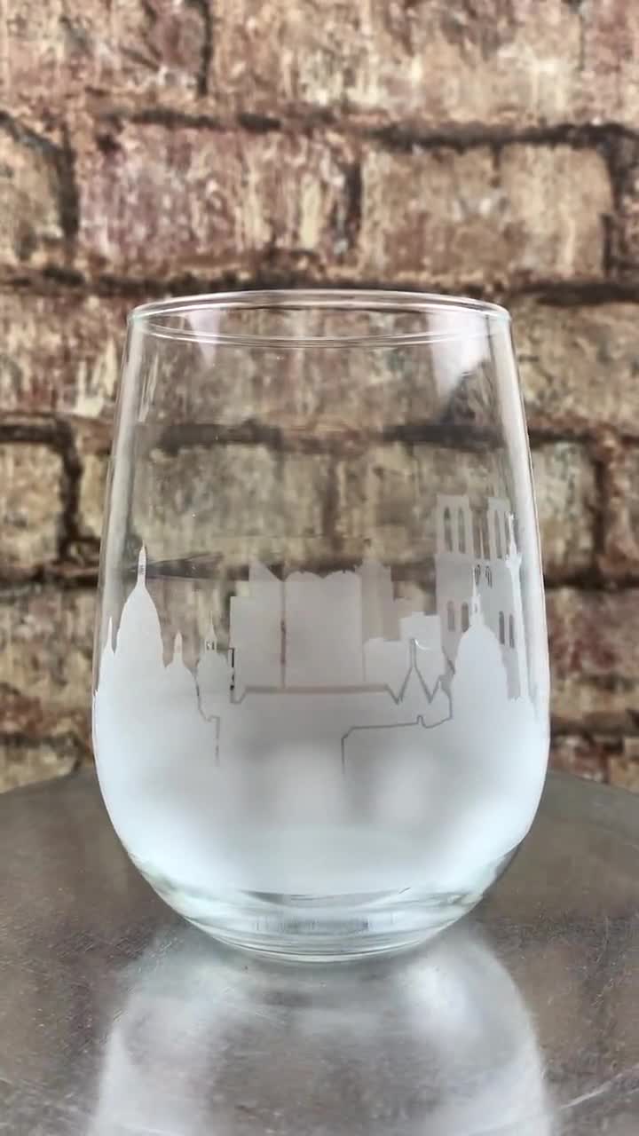 Clear Skyline Wine Glass — San Francisco Mercantile