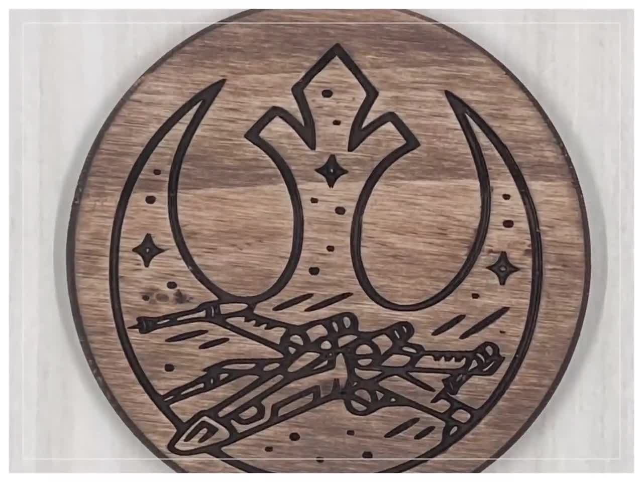 Star Wars inspired collection. Coaster set of 4 & wooden spoon. #sta