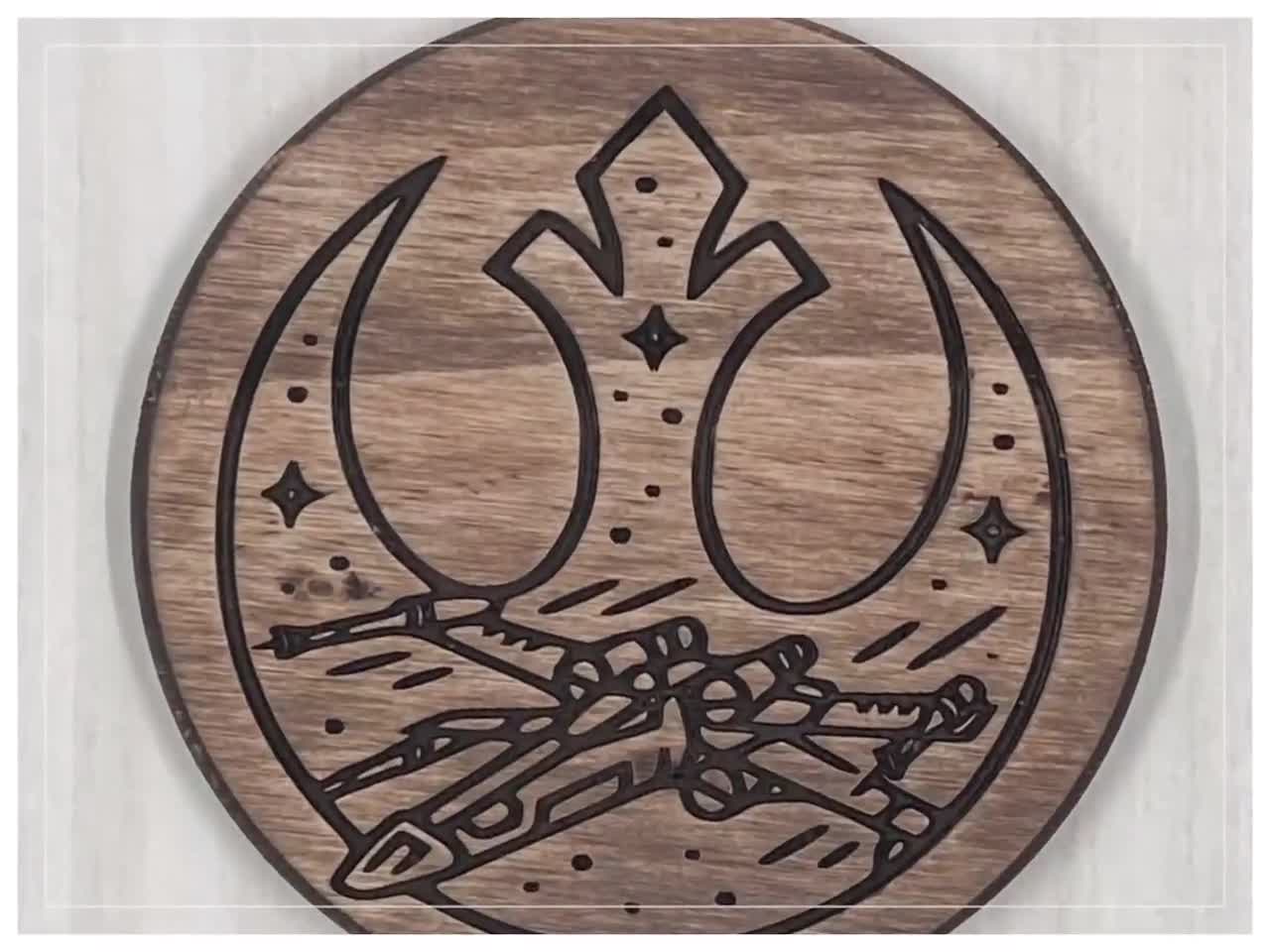 Star Wars Inspired Wood Coaster Set