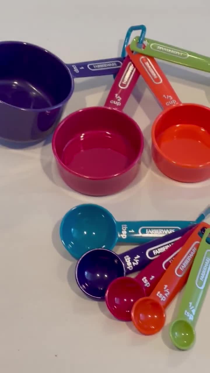 Measuring Cup Set, Bright, Colorful Kitchen Essentials, Beautiful