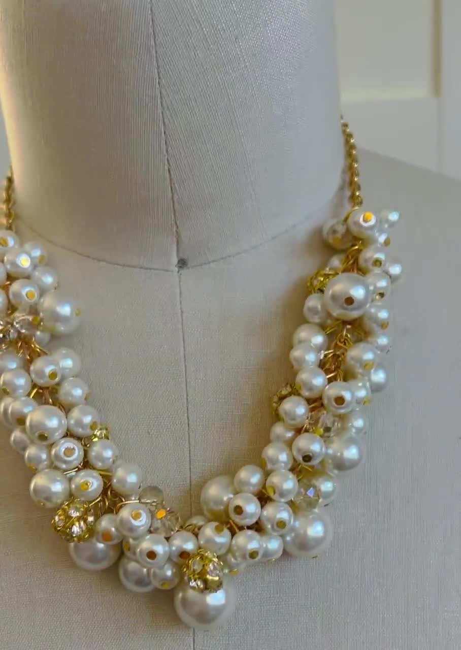 Vintage Pearl Necklace With A Gold-Plated Buckle – erinknightdesigns