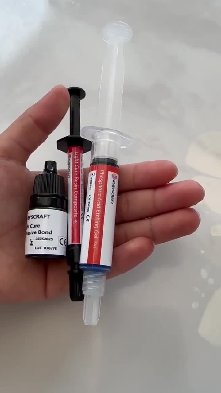 Professional Tooth Gem Adhesive Glue Kit RUBYSCRAFT With UV Glue