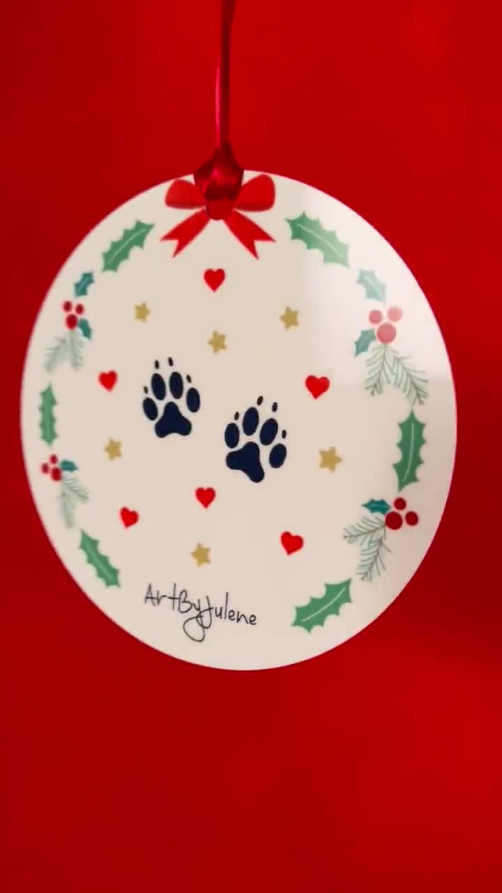 Cavalier King Charles Spaniel Christmas Ornament, Choose Cav Color,  Personalized Holiday Memorial Heirloom Keepsake Gift