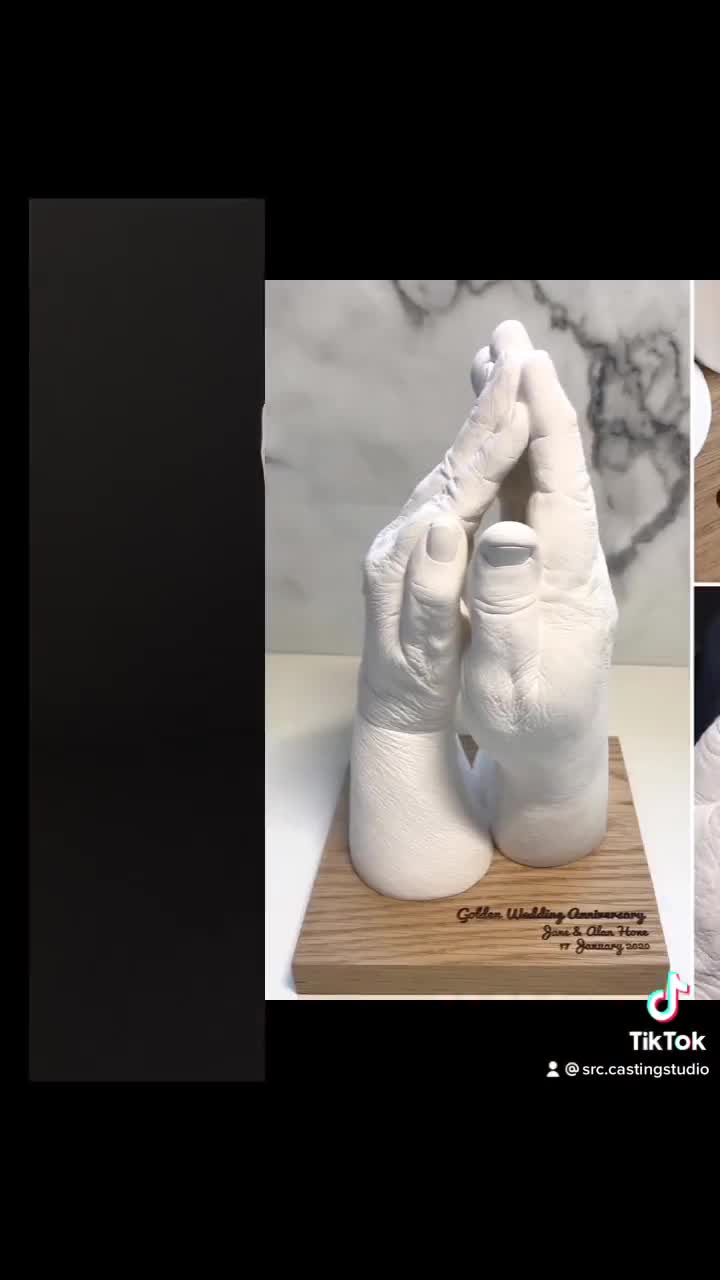 Couple Holding Hand Casting Kit DIY 3D Adult Hands Impression Mould Plaster  Cast With Paint & Metallic Wax Memory Keepsake Valentine's Gift -   Israel