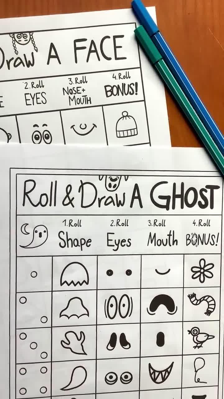 Winter Fun Roll and Draw Game Sheets | Group and Independent Play | Made By  Teachers