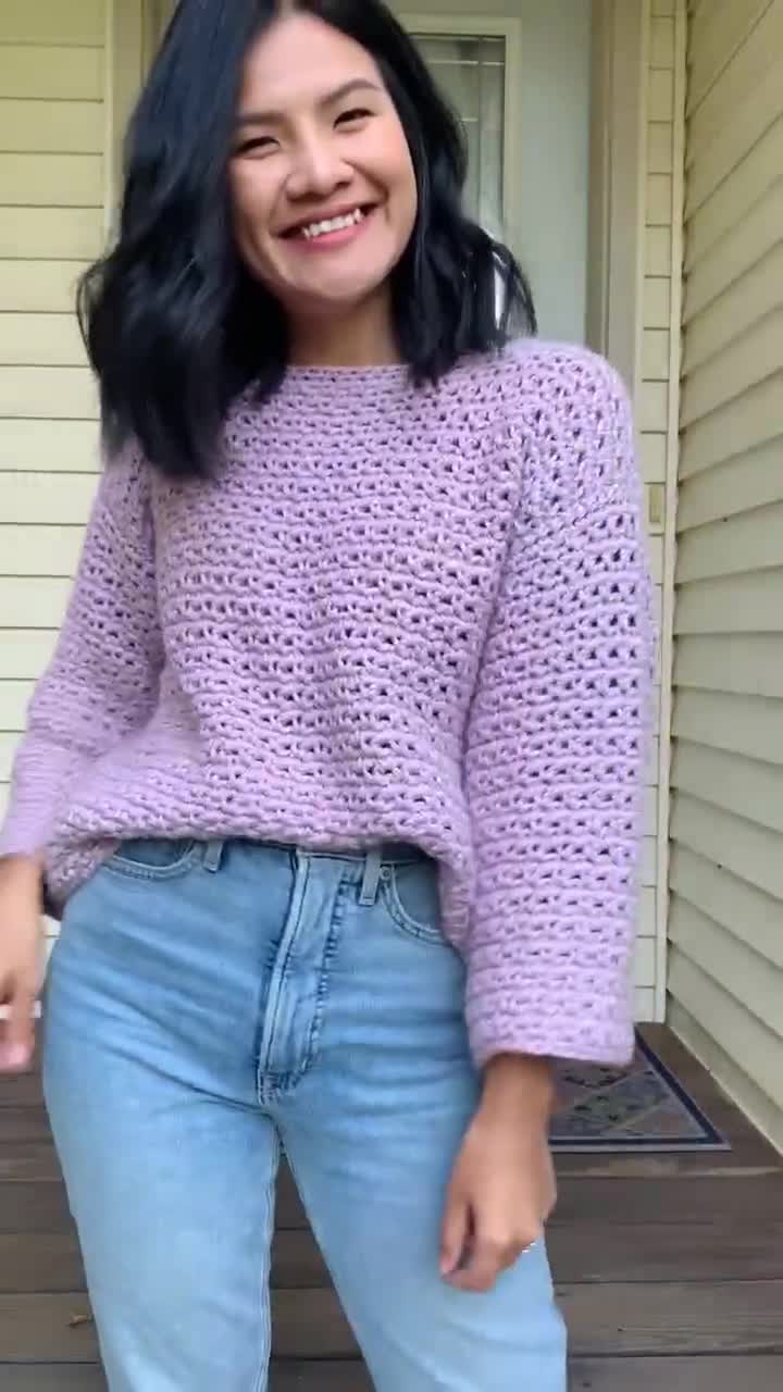 Crochet a sweater: a cute, quick and easy pattern - KnitcroAddict