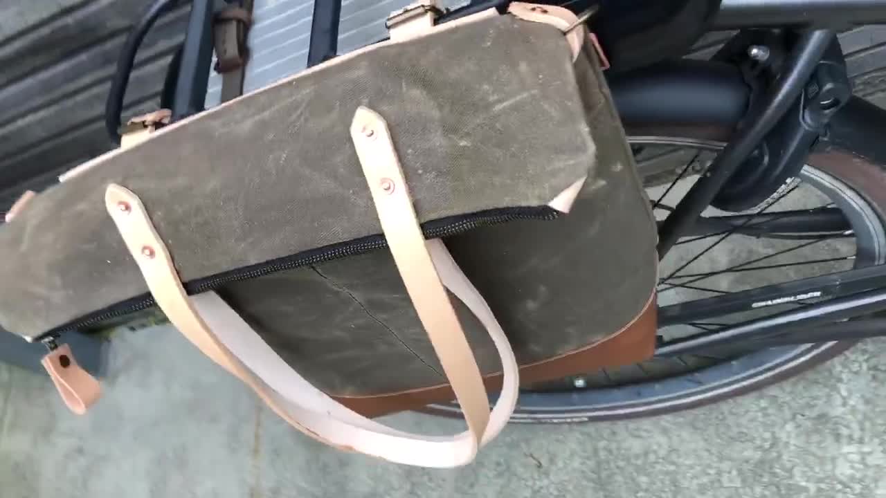 ワックスドキャンバスサイクリングバッグ Amazon | バイクサイサドルバッグドバッグサイドバッグ多機能