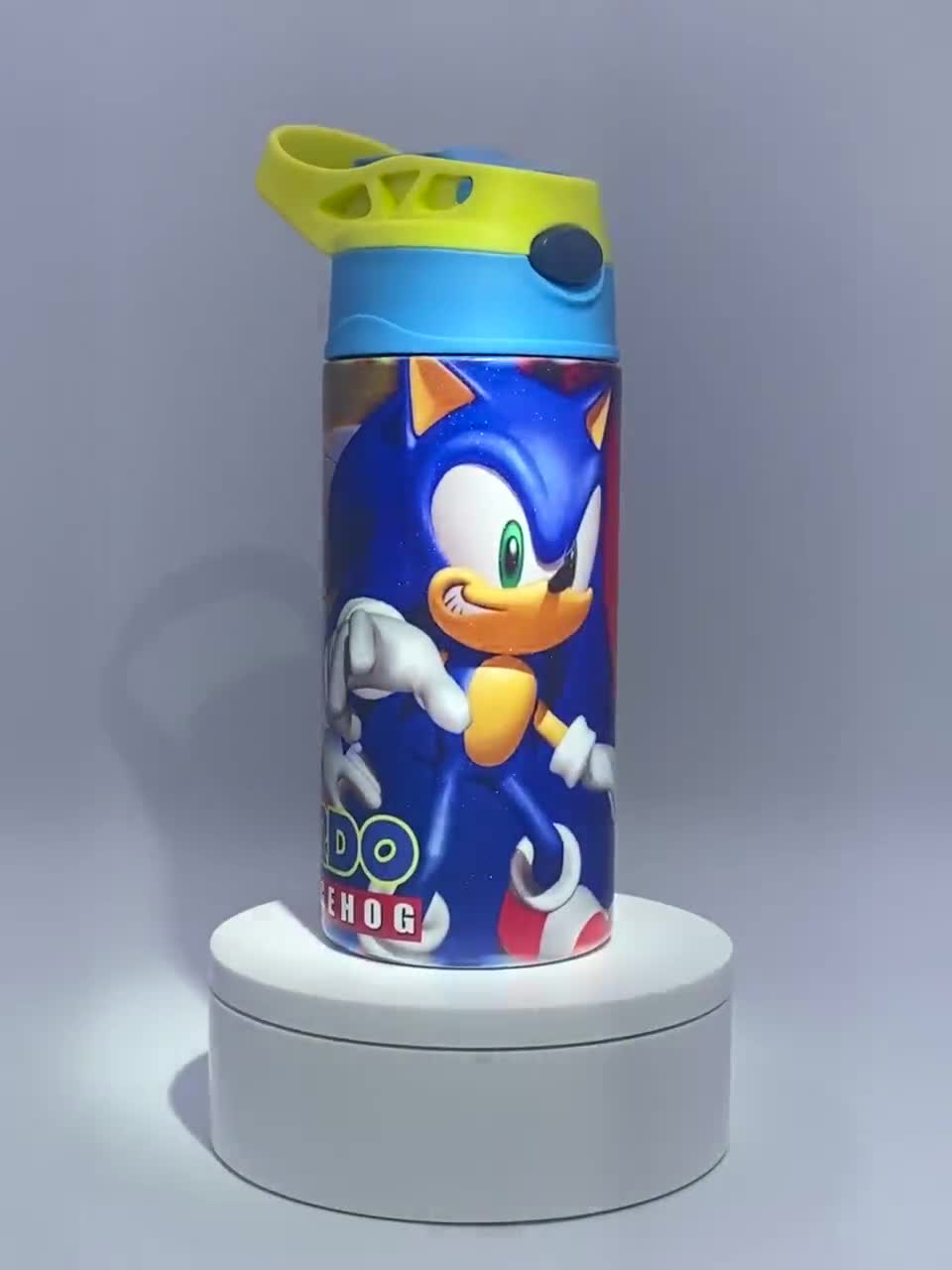 Sonic The Hedgehog Sticker Bomb Large Plastic Water Bottle