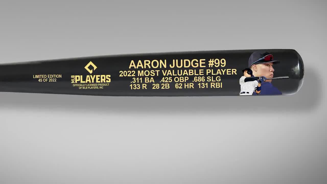 Aaron Judge 2022 MVP Black Art Bat