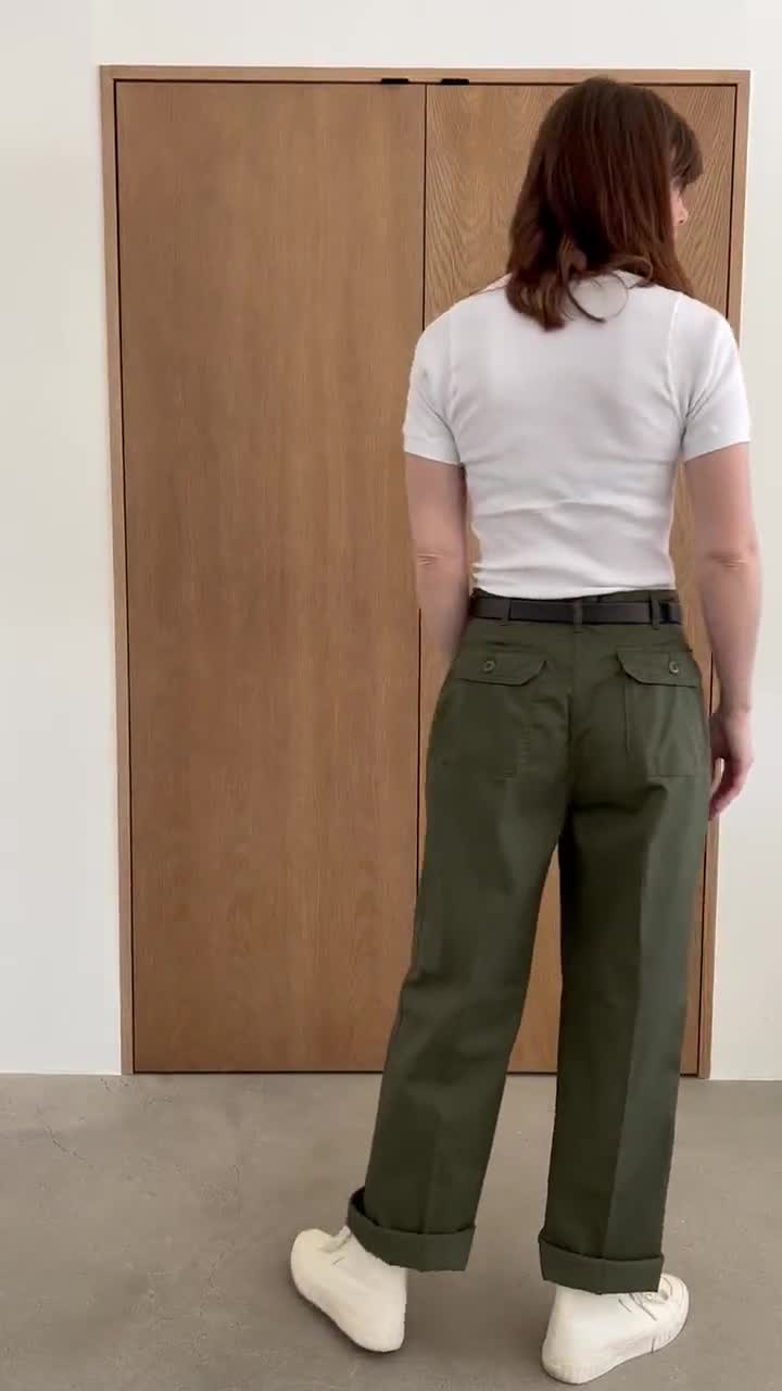 Vintage 29 Waist Army Pants | Cotton Poly Utility Cargo