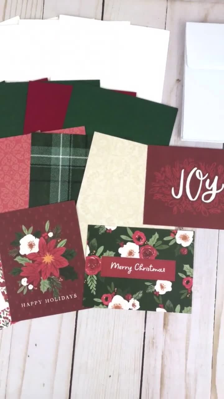 Christmas Card Making Kit, Christmas Cards DIY, Christmas Crafts