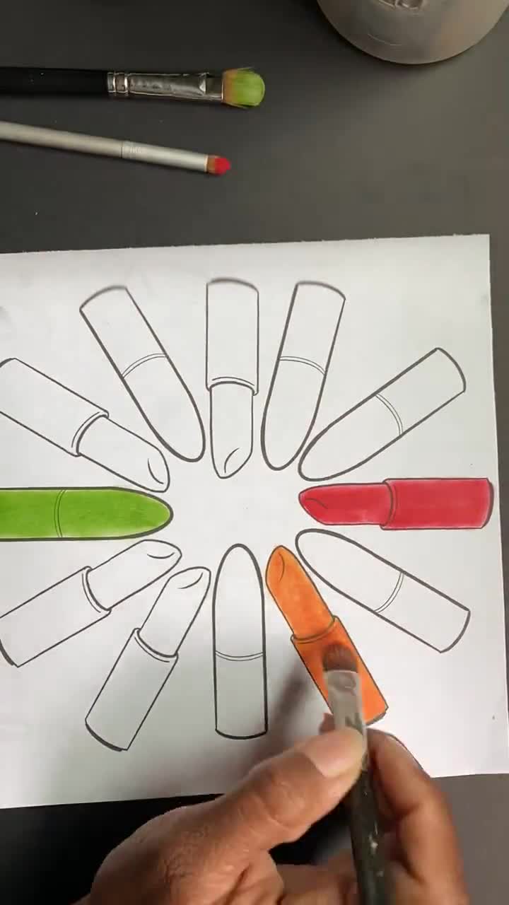 Makeup Artist - Color Theory - Lesson Plan - Adult Coloríng