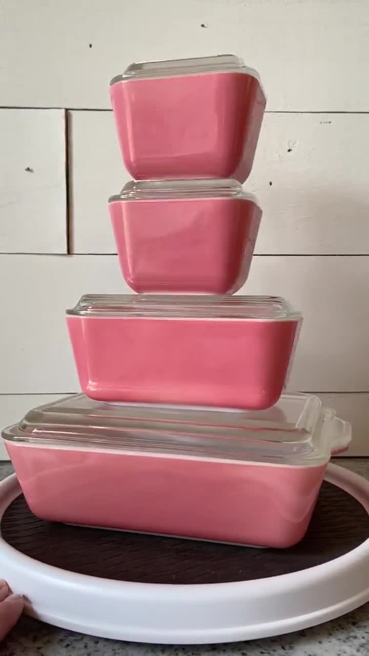 Pyrex pink high quality fridgies