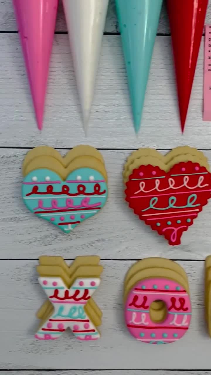  Galletas personalizadas en forma de corazón para el día de San  Valentín, paquete de 4 pulgadas, galletas decoradas a medida con imágenes  de tu elección (paquete de 4, diseño #3) 
