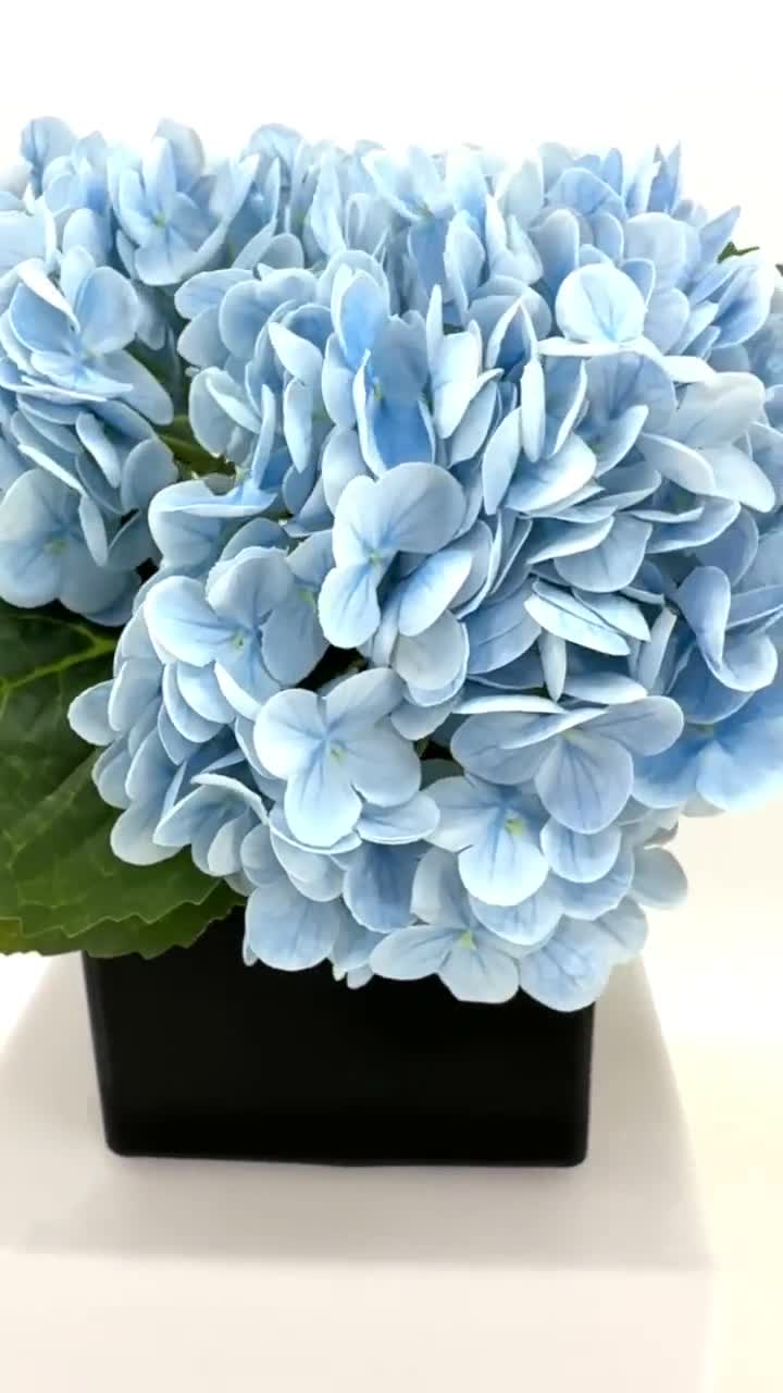 Blue Real Touch Large Hydrangea  Extremely Realistic Luxury Quality A –  Blue Paris Flowers