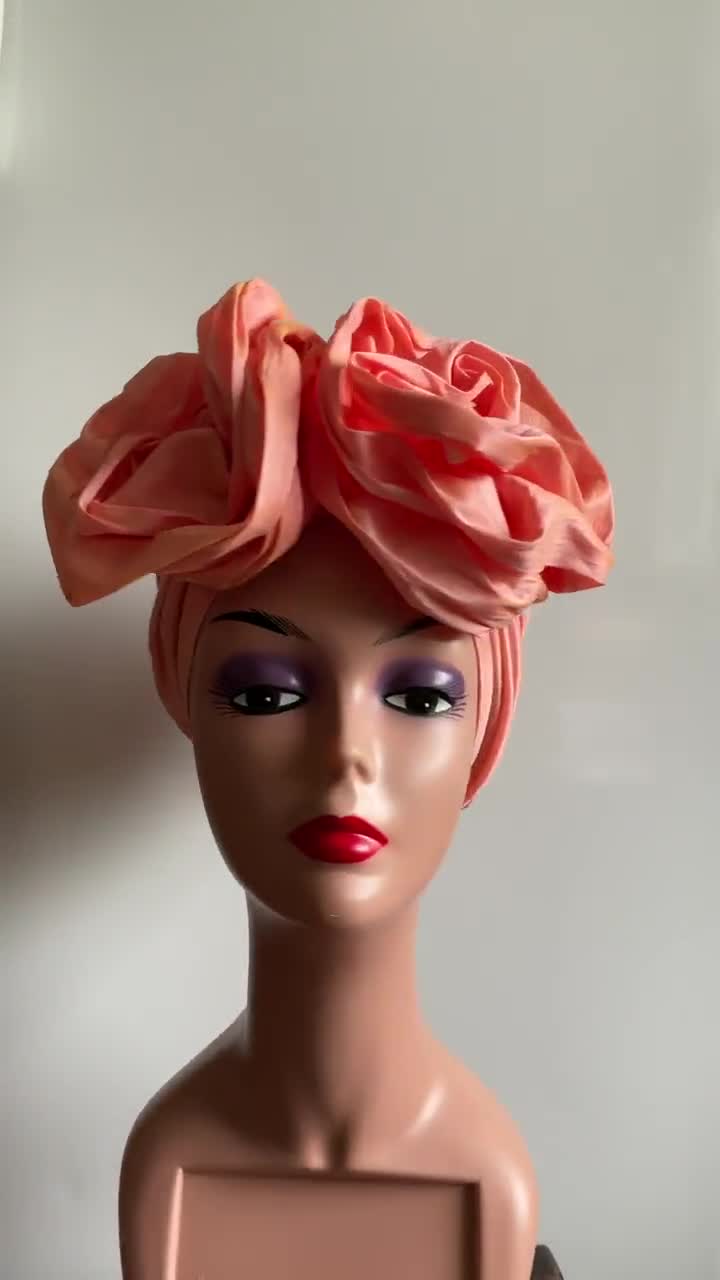 Turbante da donna con doppio fiocco preannodato / Elegante fascia per la  testa pre-stilata / -  Italia