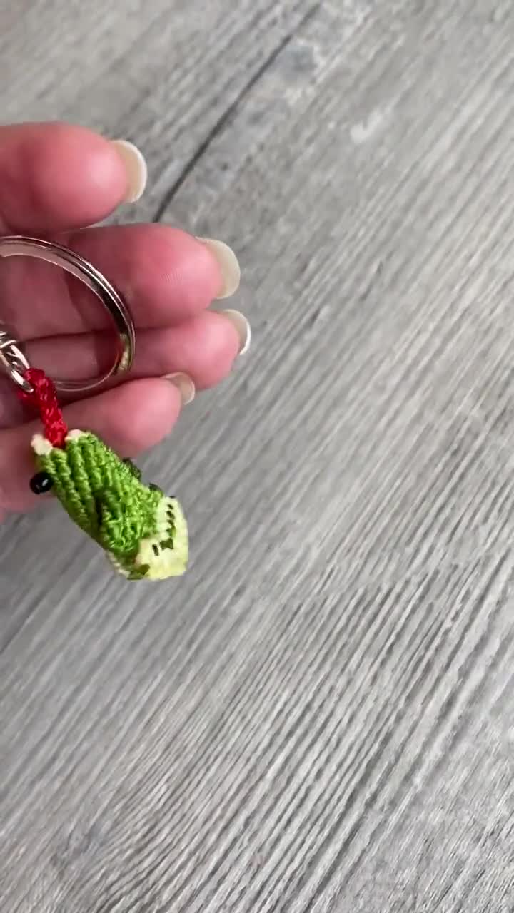 Custom Stacked Beaded Clay Keychain with Lobster Claw Swivel Hook