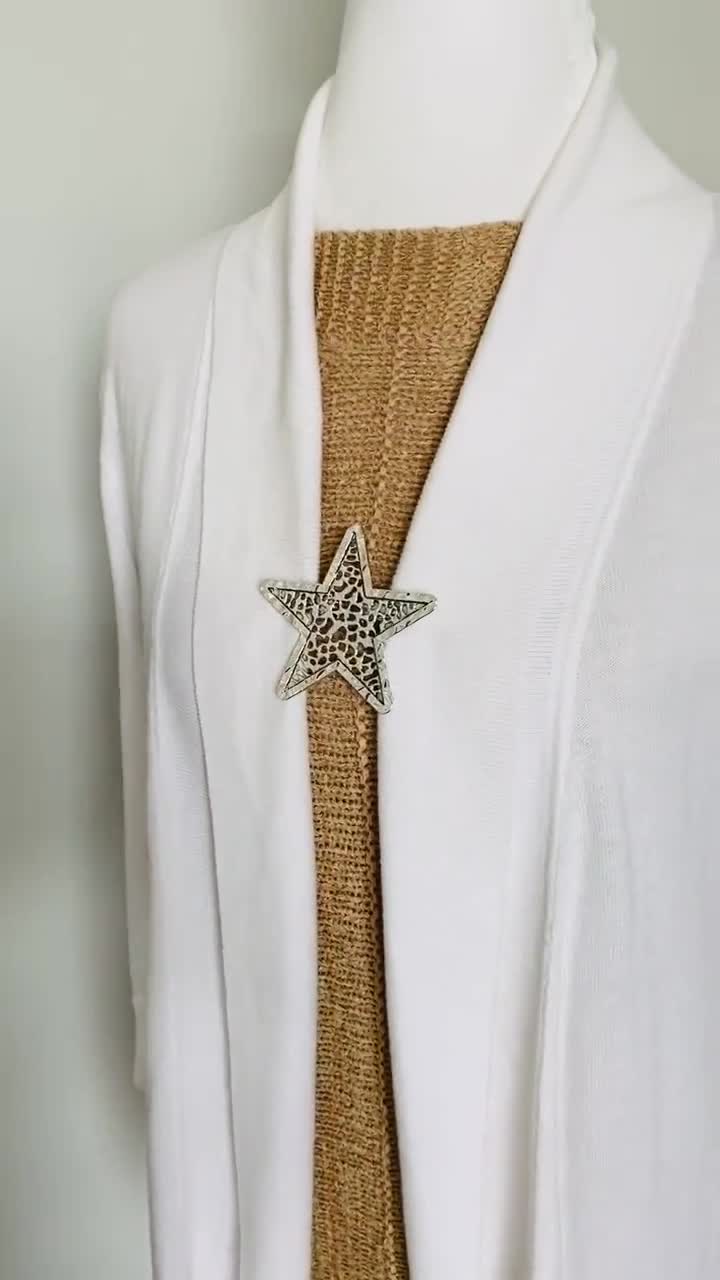 Sweater Clips Silver Star Sweater Clip Cardigan Clasp Star Jewelry Gift  Gifts for Her by Fabulici -  Canada