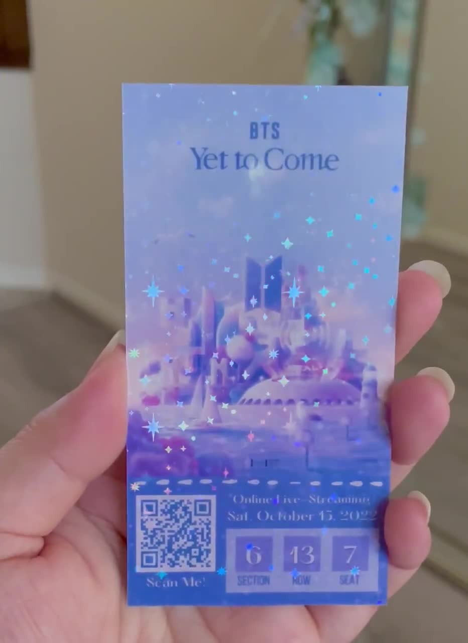 BTS X yet to Come in BUSAN - ONLINE Streaming Memorabilia