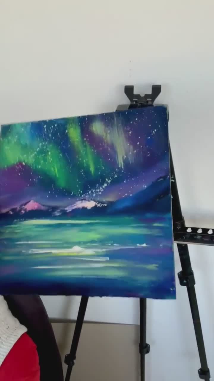 Northern Lights Painting Original Painting Oil Painting 