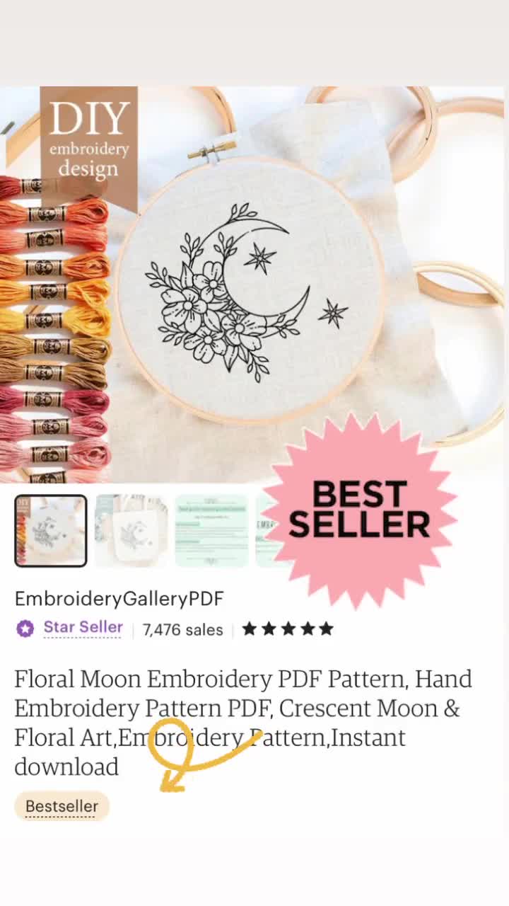 Yoga Embroidery Pattern, Elastic Embroidery Design, Wonderful
