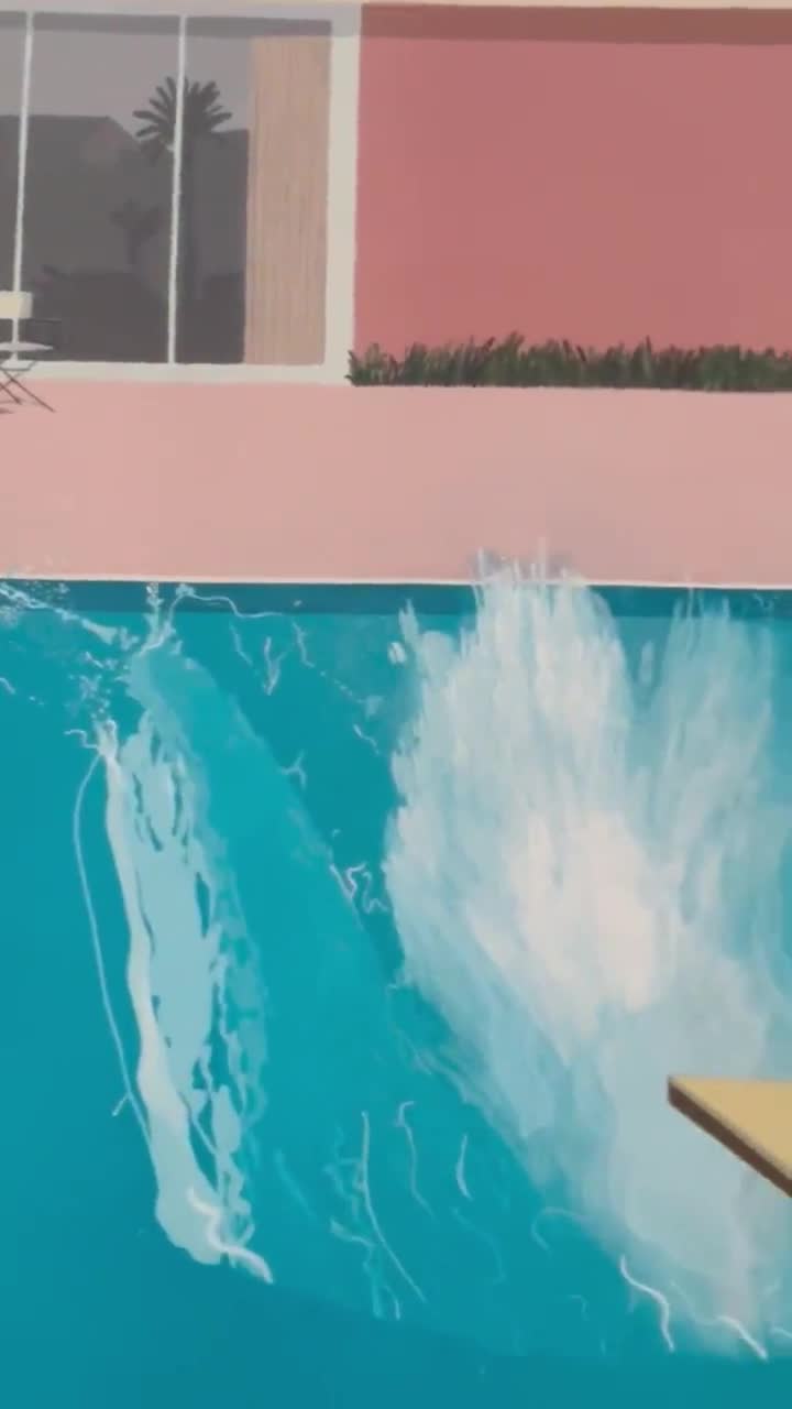 David Hockney, Splash, Original Exhibition Museum Poster - Etsy