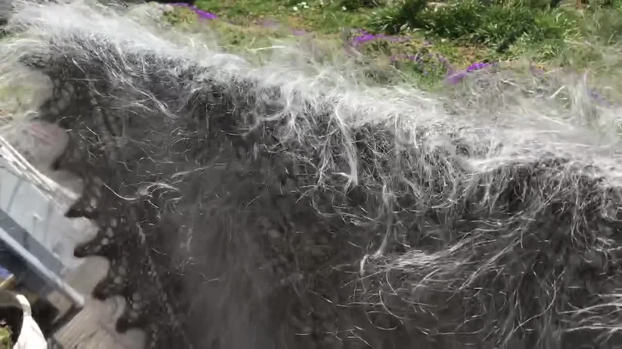 Mohair handmade from 100% organic angora goat wool, fluffy video poster
