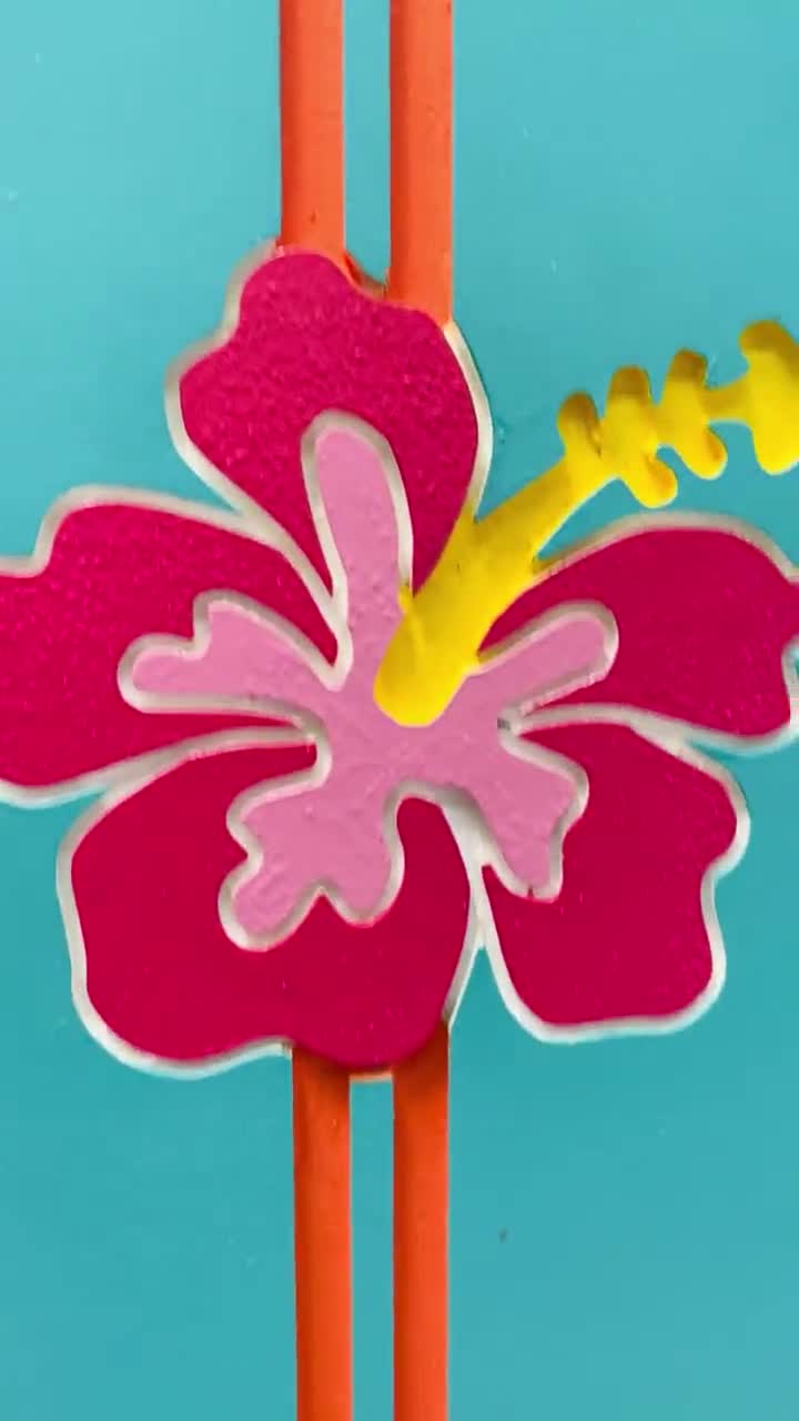 XS Birch Mouse Head - Hawaiian flowers – Craft Enablers