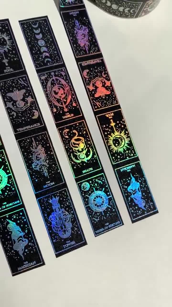 Tarot Card Washi Tape, Celestial Tarot Deck Washi Tape, Major