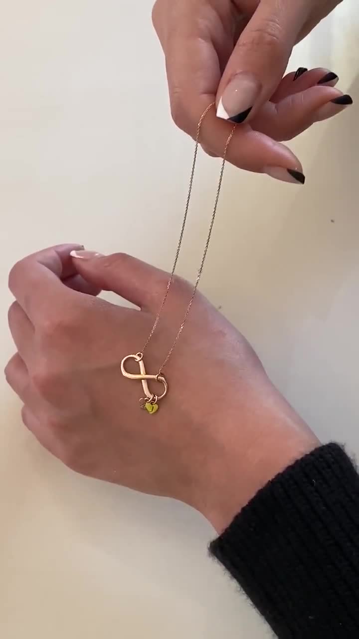 Collana Con Nome Infinito In Oro Bianco 10k - Foto 11