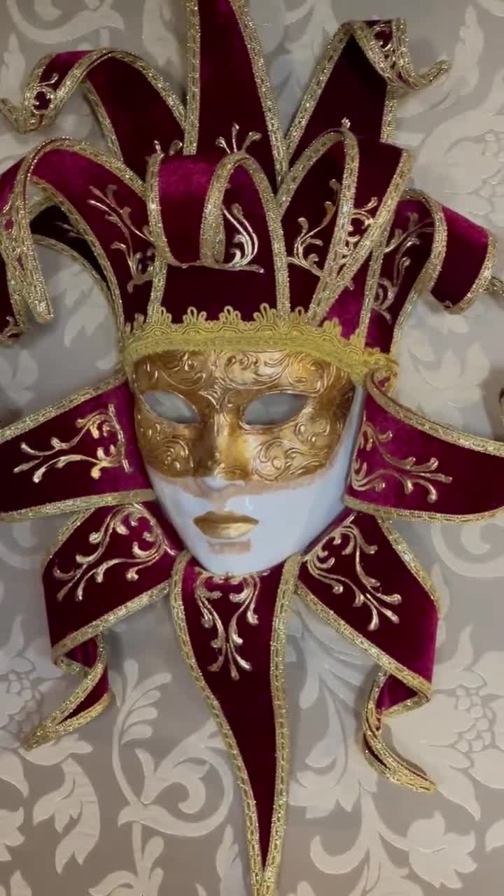 MADE TO ORDER . Tragedy Mask. Carnival Mask. Venetian Style Mask