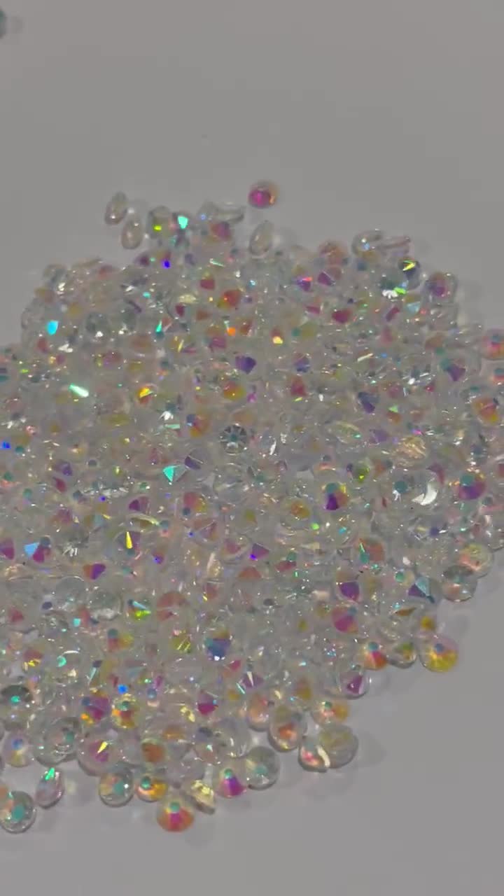 Crystal AB Unfoiled Flatback Rhinestones Mixed sizes – Tulip Real Deal