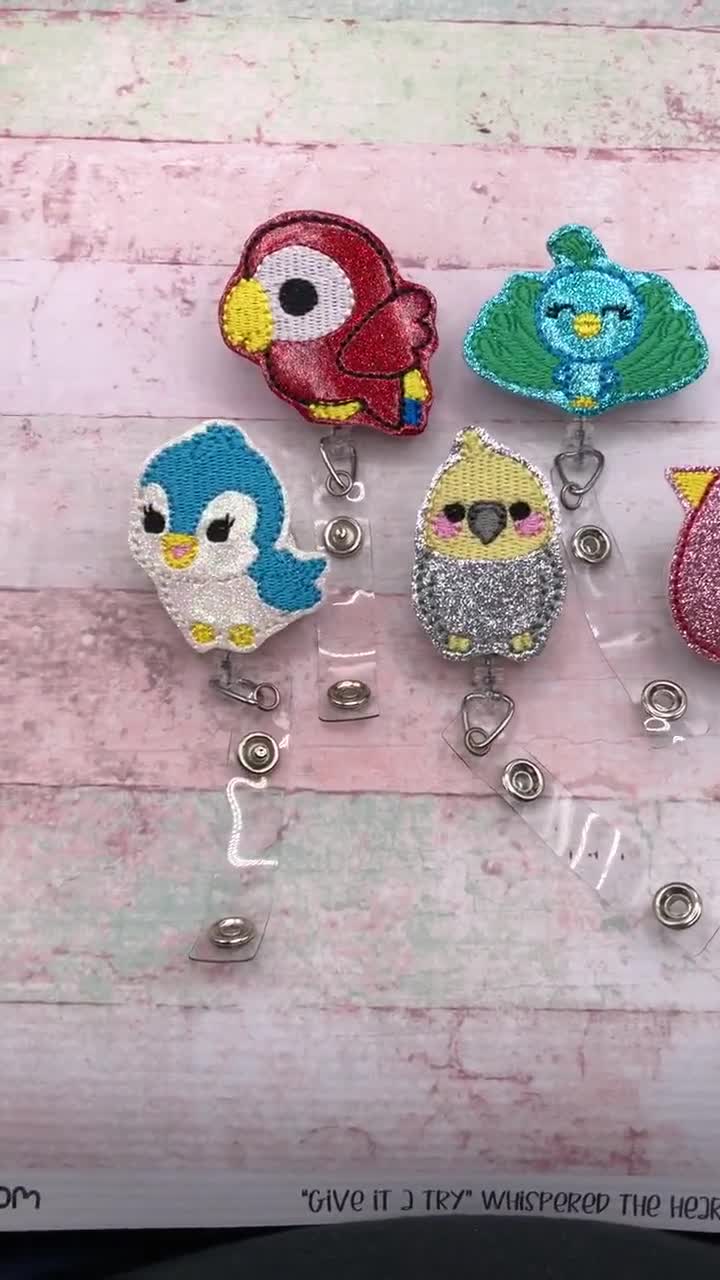 Bird Badge Reel, Cockatiel, Peacock Decor, Birthday Gifts