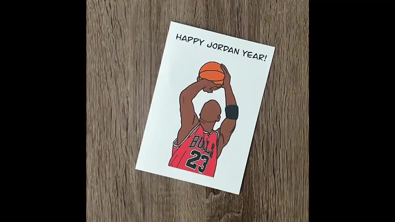 Michael Jordan Card/Michael Jordan Birthday Card/Father’s Day Card