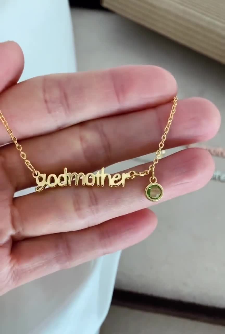 godmother bracelet, godmother proposal, godmother gift from goddaughter,  Birthstone bracelet for godmother, Mother's Day Gift for godmother