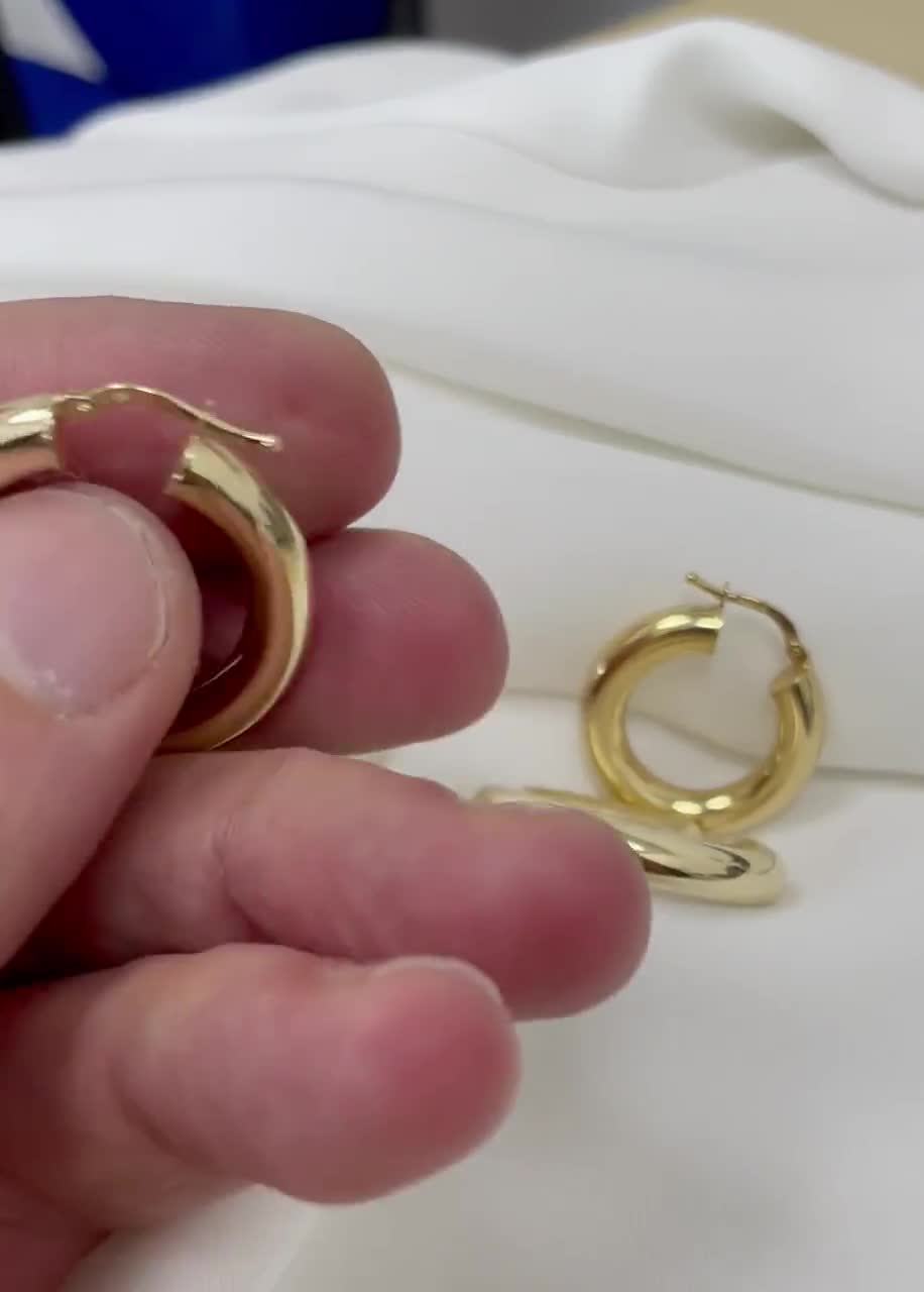 Orecchini Di Metalli Preziosi Senza Pietre Pendenti In Oro Giallo 9 Carati | Acquisti Online Su - Foto 9