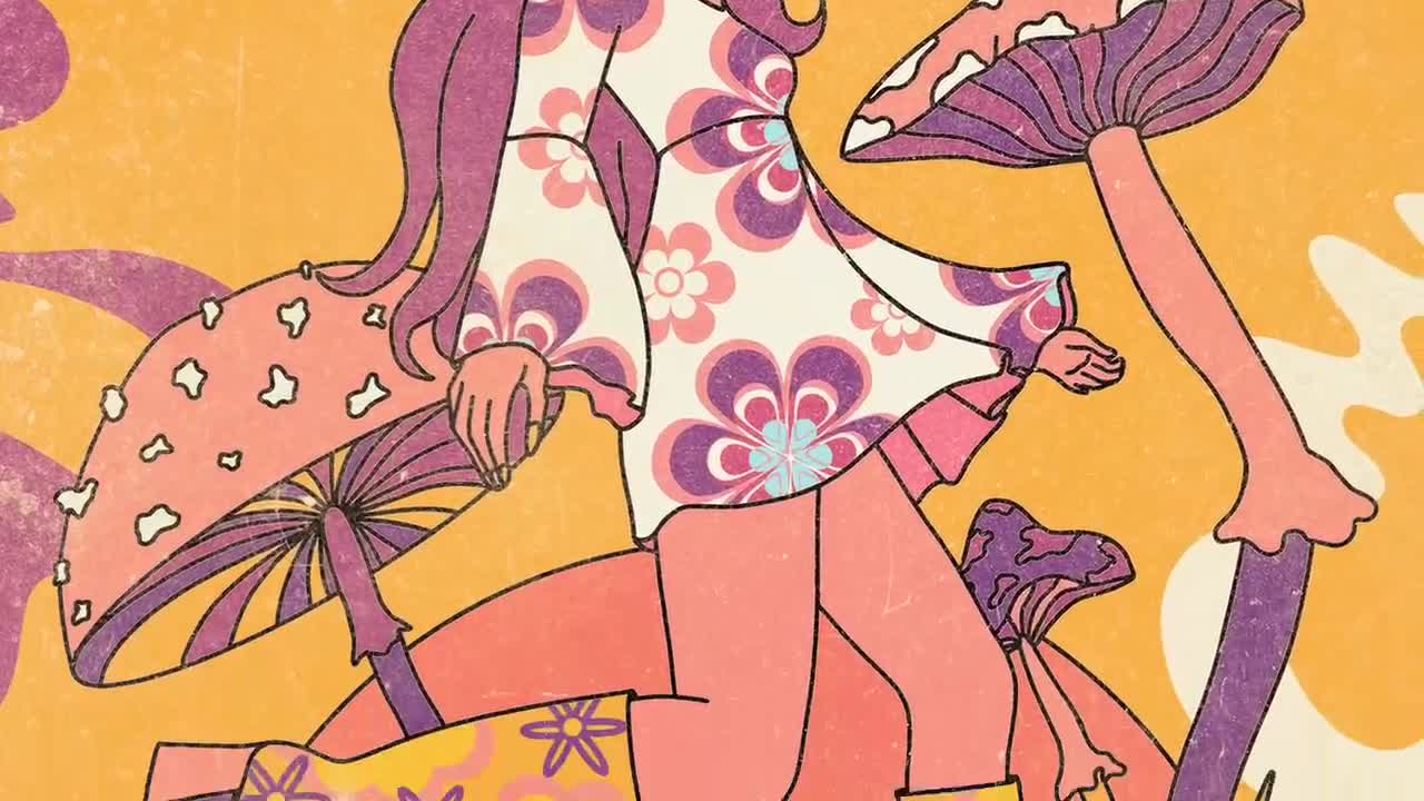 70s Psychedelic Art Print: Retro Hippie Home Decor - Etsy