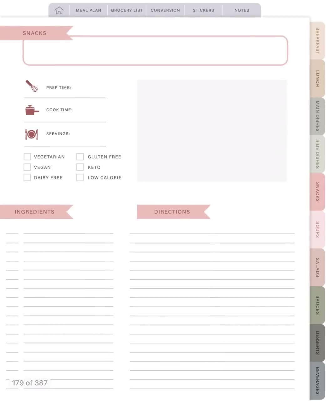 Digitaal receptenboek, wekelijkse maaltijdplanner, Goodnotes, Notability, Xodo, Zoomnotes (pdf) video poster