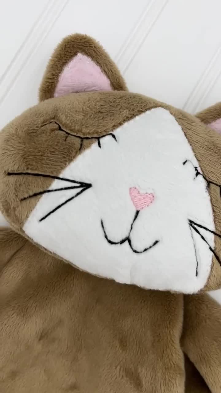 Personalized Kitty Lovey Snuggle Animals Cat Gifts for Kids 