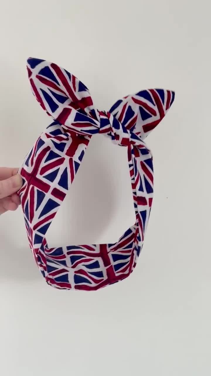 Union Jack Wired Headband | Patriotic Red, White & Blue | VE Day video poster