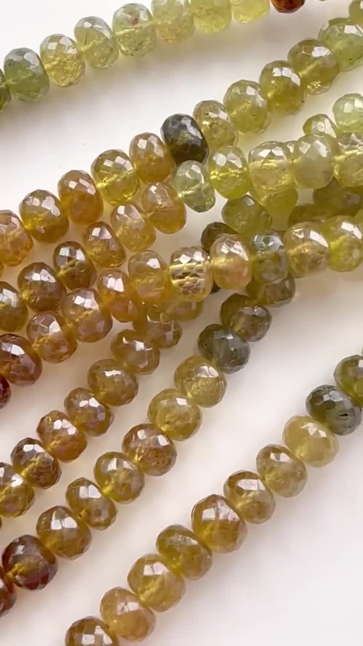 Smooth Sunstone Rondelle Beads, Rainbow Lattice Sunstone, Orange Gemstone  Beads, Smooth Gem Beads for Rainbow Knotted Necklace R-SUN2 