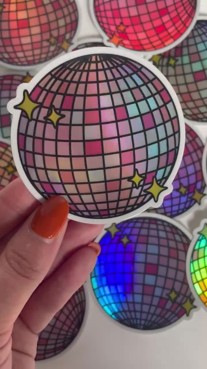 Disco Ball Holographic Sticker - Sweet & Saucy Designs