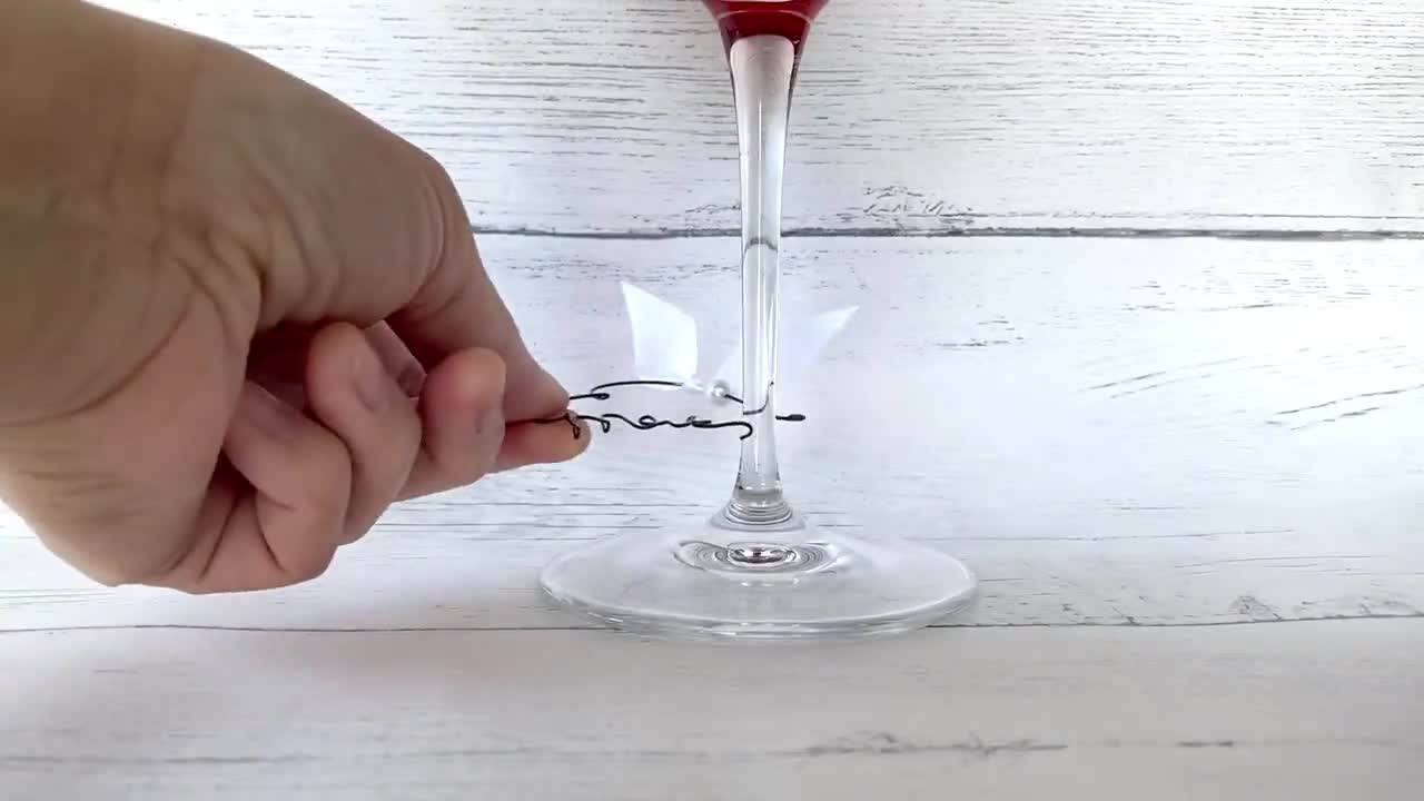 Heart Wine Glass Charms: Wedding Favors, Bridal Shower Drink