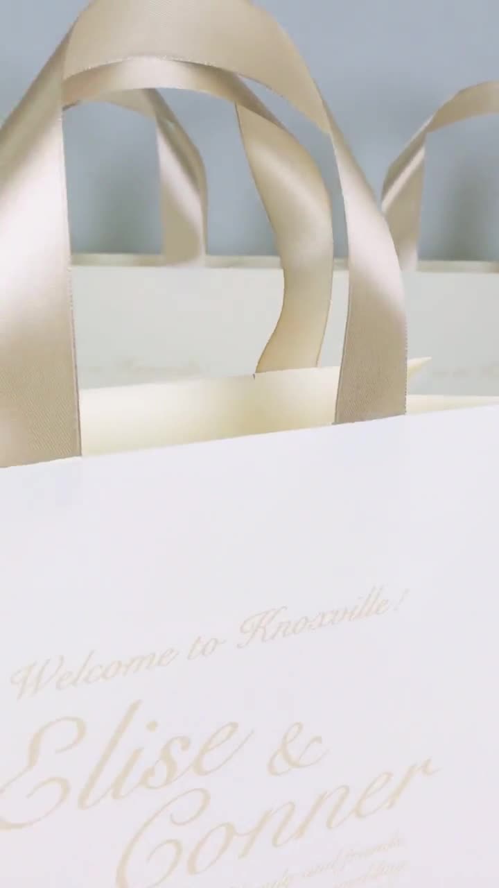 Personalized Skyline Wedding Welcome Bags, Wedding Favors Bags, Hotel  Wedding Welcome Bags, Welcome Bags for Wedding Guests, Kraft State Bag 