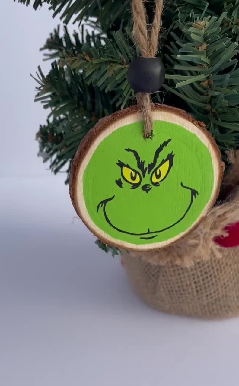 2 Grinch Wood Slice Ornament, Grinch, Grinch Ornament, Grinch Ornaments, Christmas  Ornaments, Dr. Seuss Ornament, Dr. Seuss Ornaments 