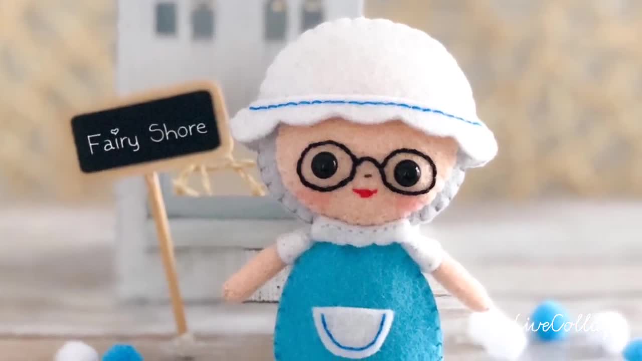 赤ずきんちゃんのフェルト人形の縫製パターン：DIY童話人形（PDF SVG